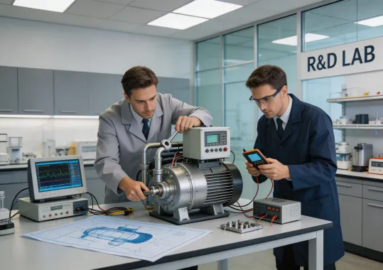 HitachiCool engineers developing compressor technology
