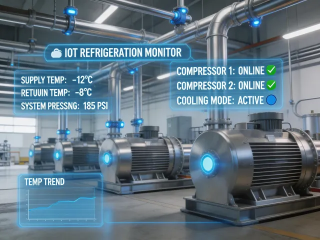 HitachiCool intelligent refrigeration system with IoT monitoring